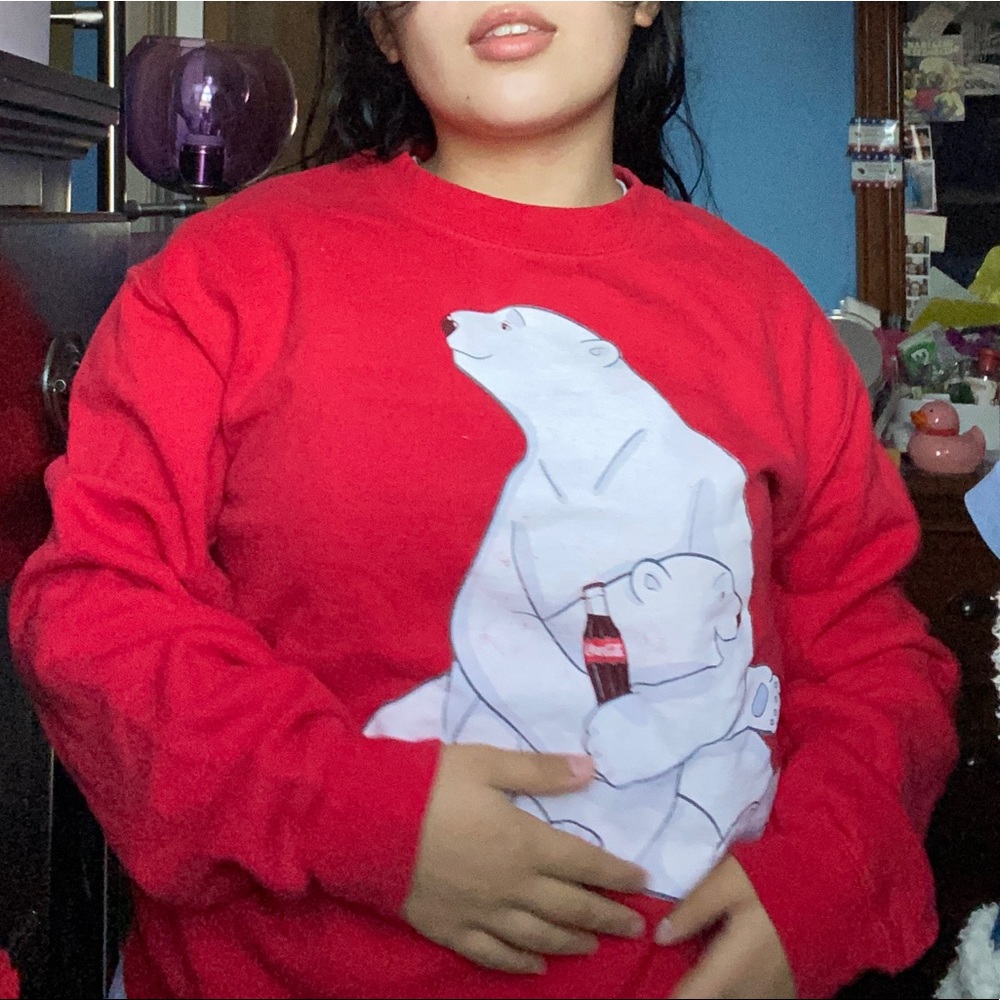 Forever 21 Coca-Cola Polar Bear Sweatshirt